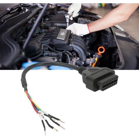 Câble de test de pontage de ligne CAN OBD2 K-line à 16 broches (1/5)