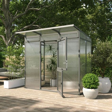 KGT Gewächshaus "Santini II small", anthrazit-grau, 3,5 m², 16 mm HKP (1/3)