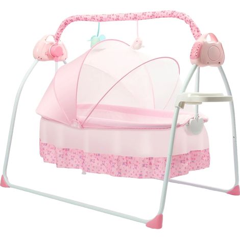 Berceau Électrique pour Bébé, Design Sûr et Confortable, Portable et Compact (1/2)