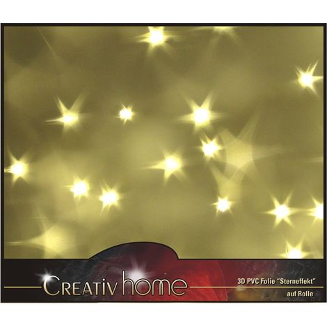 CREATIV home 3D Sterneffekt Folie auf Rolle aus PVC 33 x 300 cm