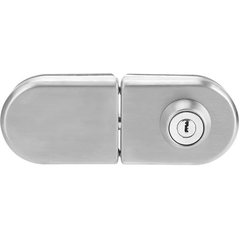 Serrure de porte en verre robuste en acier inoxydable avec pêne dorman (1/5)