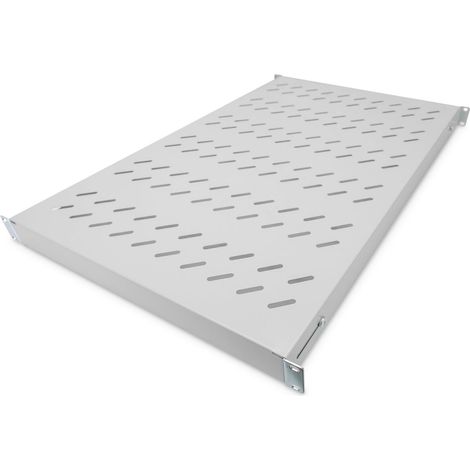 Ripiano a scaffale DIGITUS 1HE per armadi con profondit� di 1000 mm, dimensioni 44x482x700-1180 mm, capacit� fino a 50 kg, colore grigio (1/4)