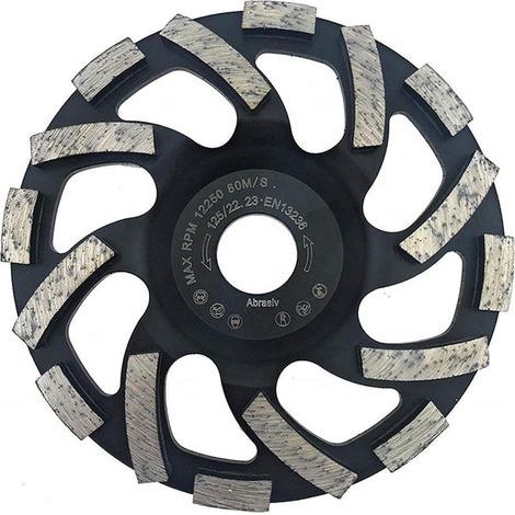 Disco abrasivo diamantato da 125 mm per calcestruzzo, pietra e granito. (1/5)