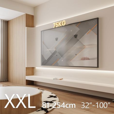 My Wall Support Mural Ultra Plat HE11L pour TV de 32 à 100 Pouces (81 à 254 cm), Distance du Mur de 2,4 cm