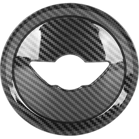 Carbon Fiber Style Steering Wheel Center Cover Trim Logo Emblem Decorative Sticker for R54 R56 Three-Door Hatchback Steering Wheel Logo Decal Emblem (1/5)