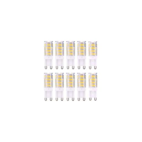 G9 LED Lampe Ampoules, Blanc Chaud 3000K 5W G9 LED Ampoule Lumiere équivalent aux ampoules halogènes de 40 W 420 lumens not dimmable, lot de 10 [Classe énergétique A+] (1/5)