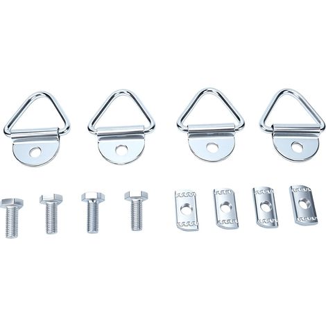 Kit taquets montage sur rail lit, 4 ensembles, ancrages arrimage pour camion, anneaux D remplacement pour Frontier Titan Utili Track 2004-2024 (1/5)