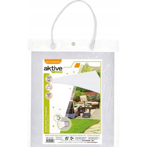 Ombrellone Aktive Garden Toldo triangolare bianco 360 cm