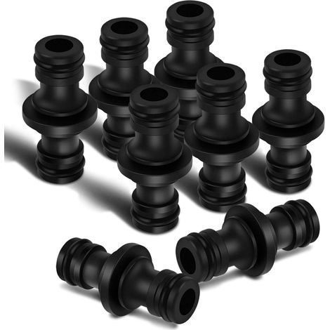 Stück Schlauchverbinder 1/2 zoll Doppelstecker Gartenschlauch Verbindungen Extender Verlängerung Gardena Kupplung,Verbindungsteil,Plastisch Zwei Wege für Garten und Haus Wasserhahn (1/5)