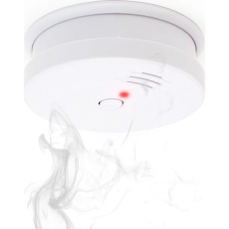 Détecteur de fumée + Pile 9V. Alarme Incendie Certifiée Normes Européennes (1/3)