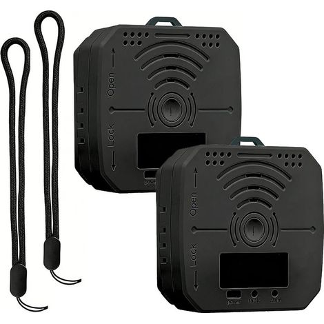 Pack of 2 Portable Battery-Operated Carbon Monoxide Detectors – Travel Alarm for Home, Car and Camper Van with Low Battery Alert (1/5)