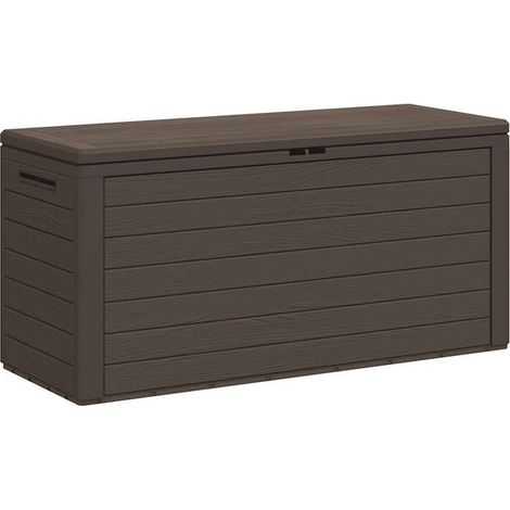 Coffre de jardin marron, 116 x 44 x 55 cm (1/5)