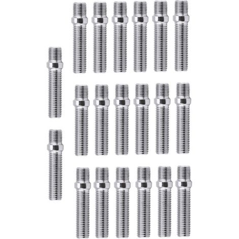 Lot de 20 goujons de roue rallongés 50 mm M12x1.5 à M12x1.5 adaptateurs de vis pour A4 1998-2008 (1/5)