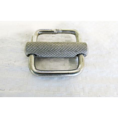 Webbing Strap Buckle with Knurled Bar Stainless Steel 50MM (Sliding Bar Marine)