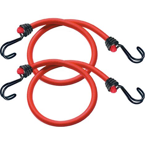 Tendeurs avec Crochet Pack de 2 Tendeurs 60 cm Corde Crochet Inversé Idéal pour Le Transport de Charges l'Emballage Le Camping Rouge 60 cm (1/5)