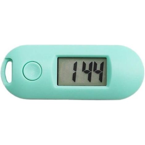 Réveil rétro-éclairé vert, horloge électronique numérique silencieuse et lumineuse, mini montre portable en forme de porte-clés, horloge de chambre à coucher (couleur : vert) (1/4)