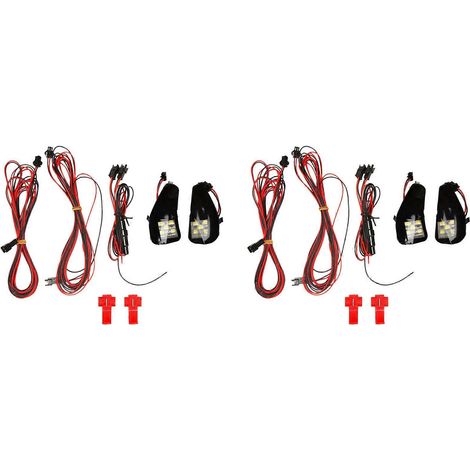 luces LED de cortesía para espejo retrovisor, debajo del espejo lateral, para Toyota Alphard Serie 20 Vellfire II, luz blanca. (1/2)
