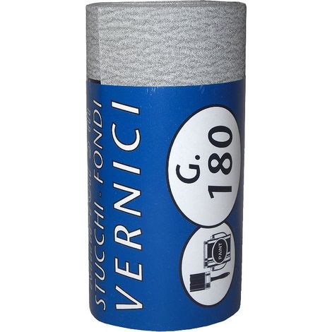 IQ2 TOOLS Carta abrasiva, minirotolo 2,5 mt, grana 180