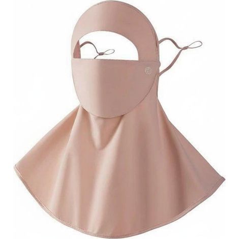 Women's Anti-Frost Scarf Face Veil Neck Gaiter Breathable Cooling Nylon Fabric with Drinking Opening Face and Neck Gaiter Suitable for, Pink (1/5)