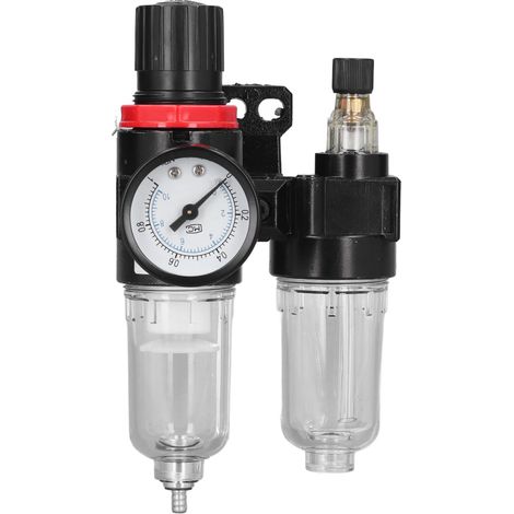 Filtre régulateur de pression d'air avec lubrificateur séparateur d'eau G1/4in AFC2000 (1/5)