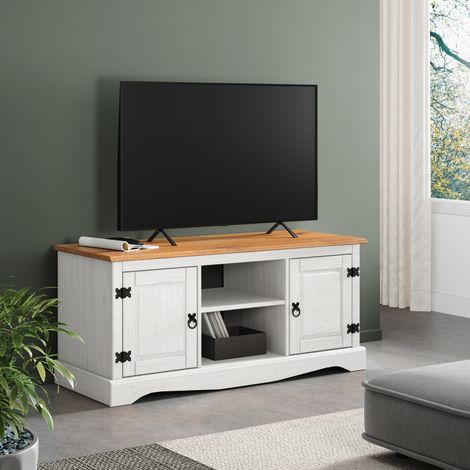 Corona White 2 Door Media TV Entertainment Unit (1/2)