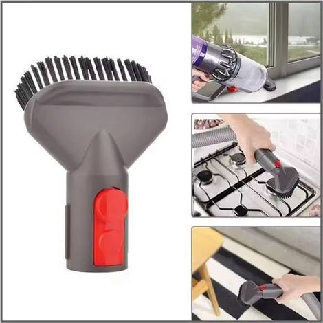 1 lot. Couleurs : Gris et rouge. Matière : Plastique. Compatible avec les aspirateurs Dyson V7, V8, V10, V11 et V15.