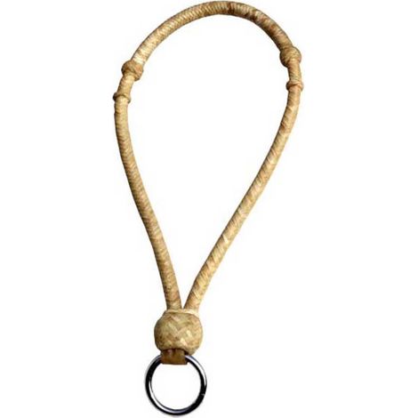 Bosal rawhide intrecciato con anello in metallo