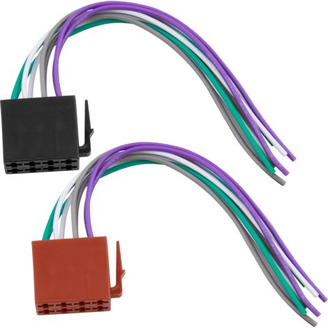 Adaptateur Autoradio DIN ISO Connecteur du Câble Haut-Parleur de Courant (1/5)