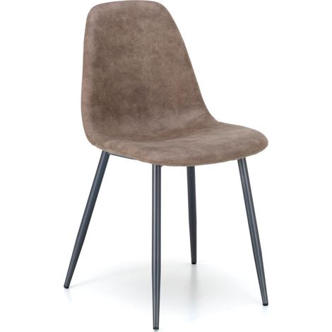 Silla de Cuero Sintético 44cm x 50cm x 84cm (1/5)