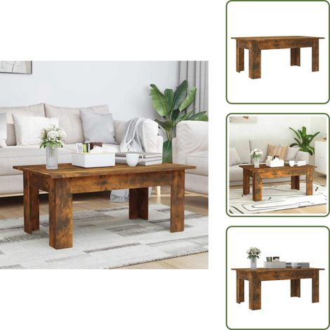 Couchtisch Räuchereiche 100x60x42 cm Holzwerkstoff - Couchtisch - Wohnzimmermöbel - Holzmöbel - Rauchereiche - Moderner Couchtisch (1/5)