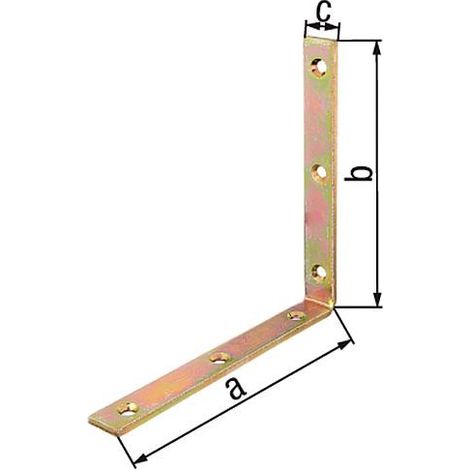 Corniere poutre 160x160x20 mm zingué jaune (1/4)