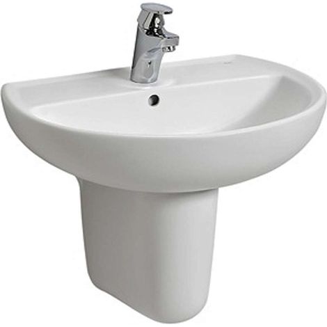 Kolo Rekord - Lavabo, 50x41 cm, 1 foro per miscelatore, bianco K91150000
