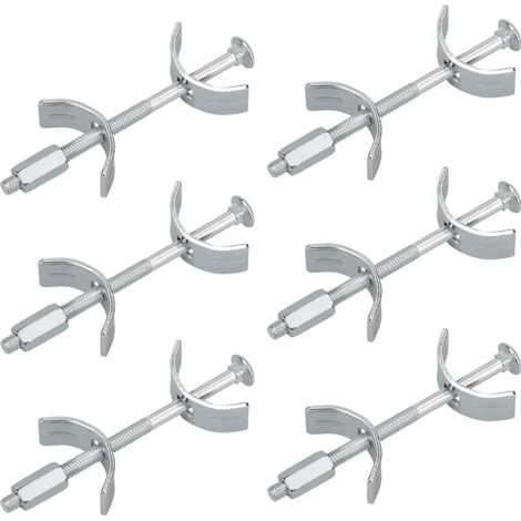 Raccord Plan de Travail, 100 mm 6 pcs connecteur de Meubles, raccordement de Meubles de Cuisine pour Assembler, Serrer et Fixer, ferrure d'Assemblage, Vis Assemblage Plan de Travail (1/4)