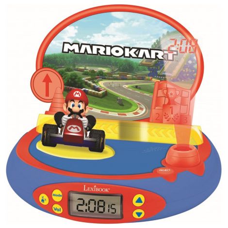Sveglia proiettore Lexibook Mario Kart 3D con suoni del videogioco (1/3)