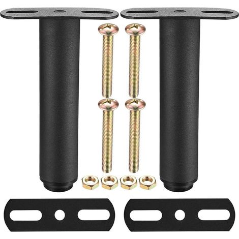 Adjustable bed legs (18–33 cm), extendable furniture legs, table legs, T-shaped metal legs, bed frame support, height-adjustable feet for sofa, bed, wardrobe, cabinet (1/5)