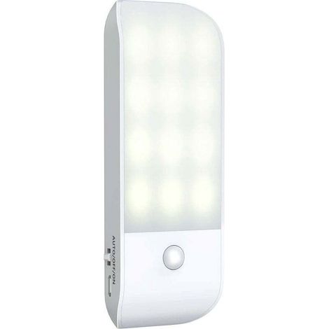 Vtizikl Luz nocturna LED automática, recargable por USB, con sensor de movimiento, encendido/apagado automático, luz blanca natural para armario, magnética, para sala de estar, dormitorio y escaleras.