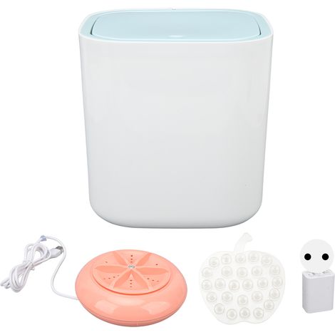 Mini lave-linge ultrasonique 3,8L ABS portable pour sous-vêtements 100-240V prise UE (1/5)