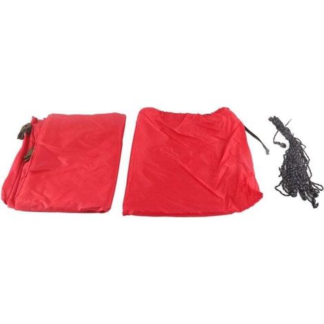 Voile d'ombrage rectangulaire imperméable pour jardin. terrasse. auvent avec sac de rangement pour usage intérieur et extérieur (4 x 3 m. rouge) (1/4)