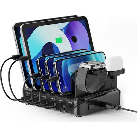 Chargeur universel noir pour appareils mobiles Ewent EW1335, charge rapide sur secteur, pour une utilisation intérieure. (1/2)
