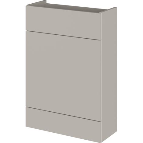 Hudson Reed Fusion Compact WC Unit 600mm Wide - Pebble Grey (1/2)