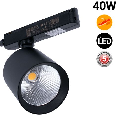 Faretto LED a binario monofase 40W - Panifici