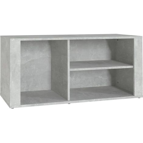 Maison Exclusive - Scarpiera Grigio Cemento 100x35x45 cm in Legno Multistrato