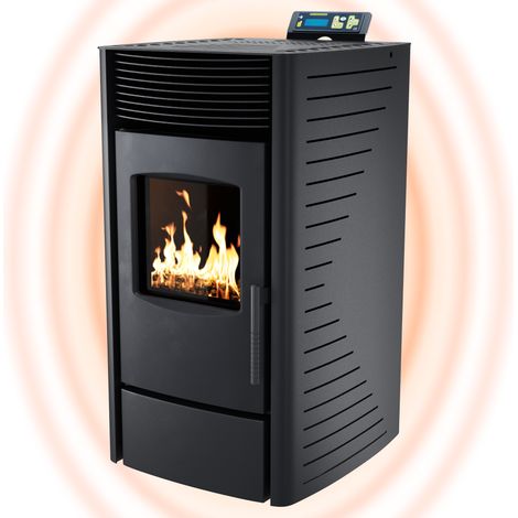 Nemaxx – Poêle à granulés 11 kW A+ jusqu’à 220 m³ – Cycle nettoyage automatique – Mode ECO – Programme hebdomadaire – Télécommande – WiFi-ready (1/5)