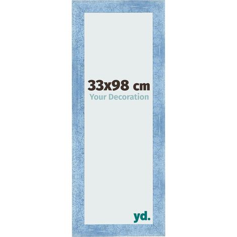 yd. - Cadre photo 33x98 - Bleu Brillant Patine - MDF - Pisa (1/5)
