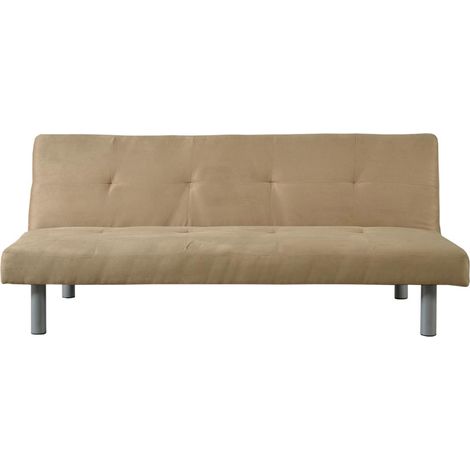 Faux Suede Sofa Bed in Cream