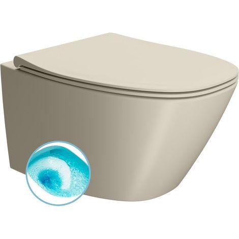 WC suspendu MODO, Swirlflush, 37x54cm, creta dual-mat (1/4)