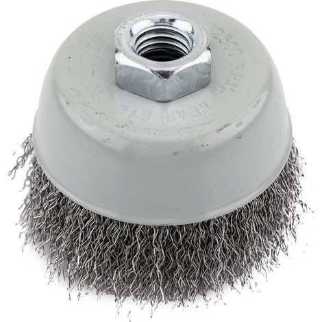 Cepillo graphite acero 75 mm limpieza pulido alambre acero