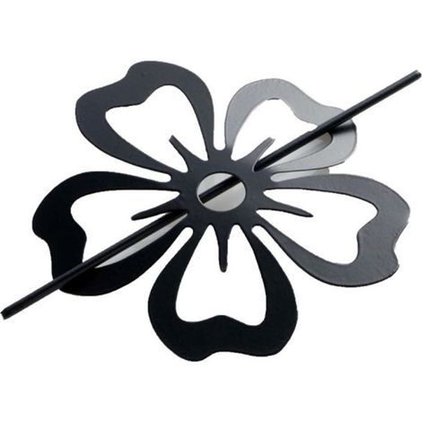 Embrasse de Rideau Broche "Pétaly" 15cm Noir