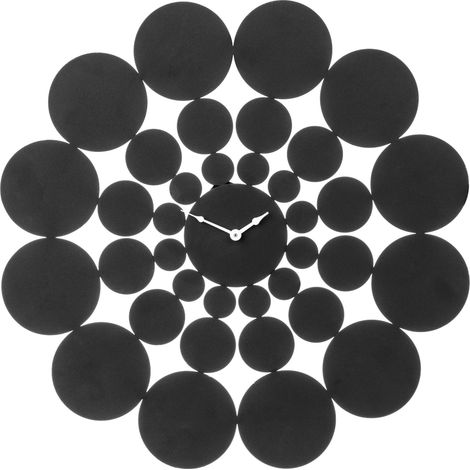 Premier Housewares Black Discs Design Wall Clock (1/2)