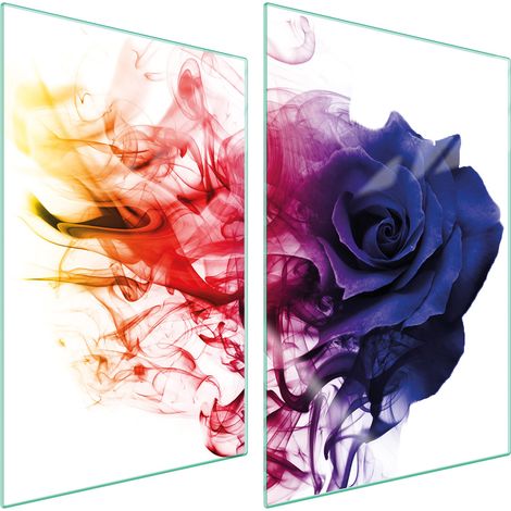 GLASSCHUTZPLATTE FÜR KÜCHE 2x35x52 ROSE